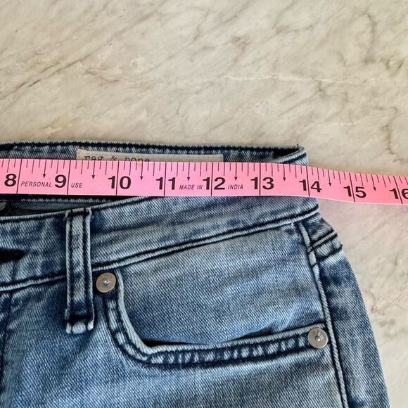 Rag & bone New York Dre Low-Rise Boyfriend jeans ripped raw hem size 24 - Picture 5 of 7